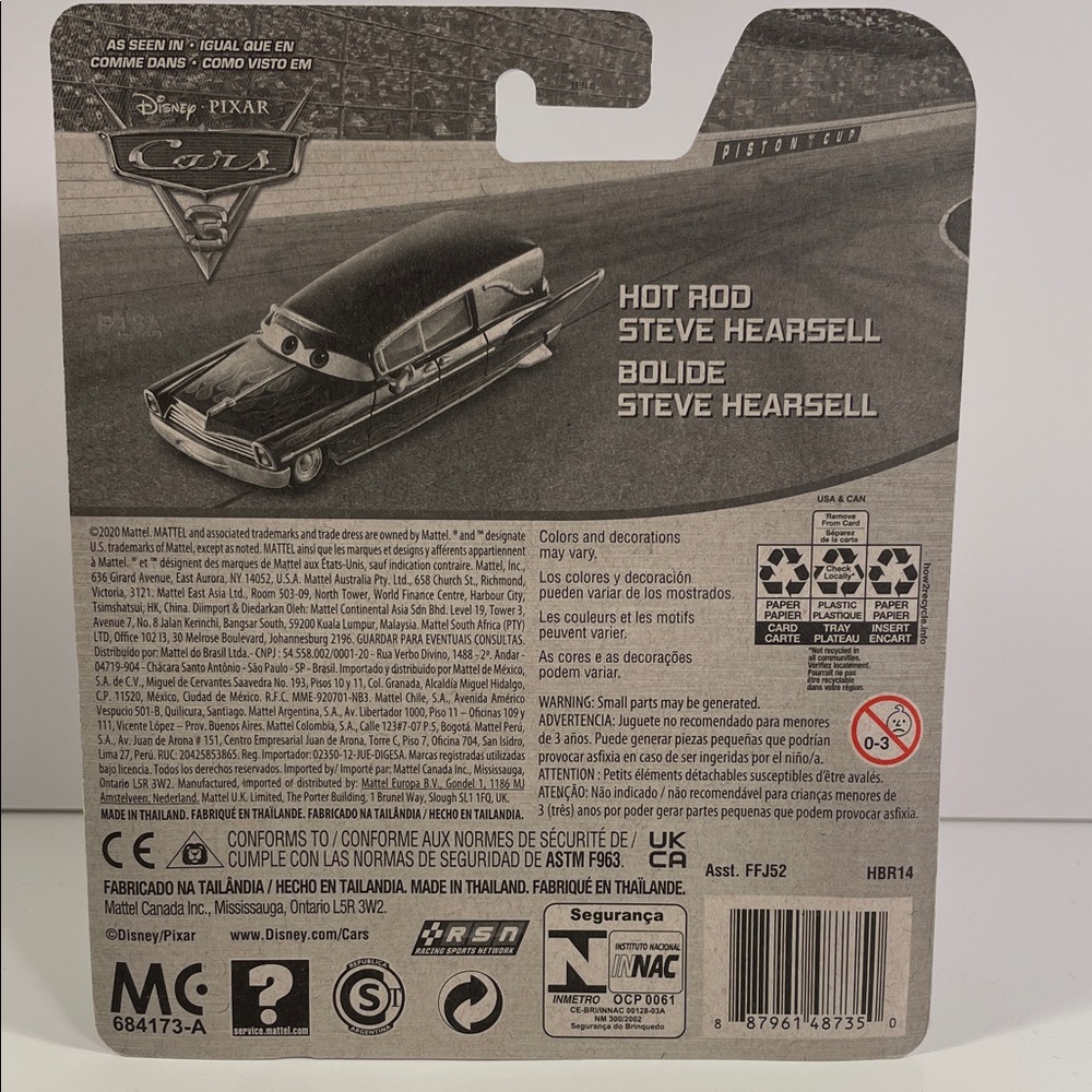 Disney/Pixar Cars Metal Hot Rod Steve Hearsell Toy Car - Black - Picture 3 of 5